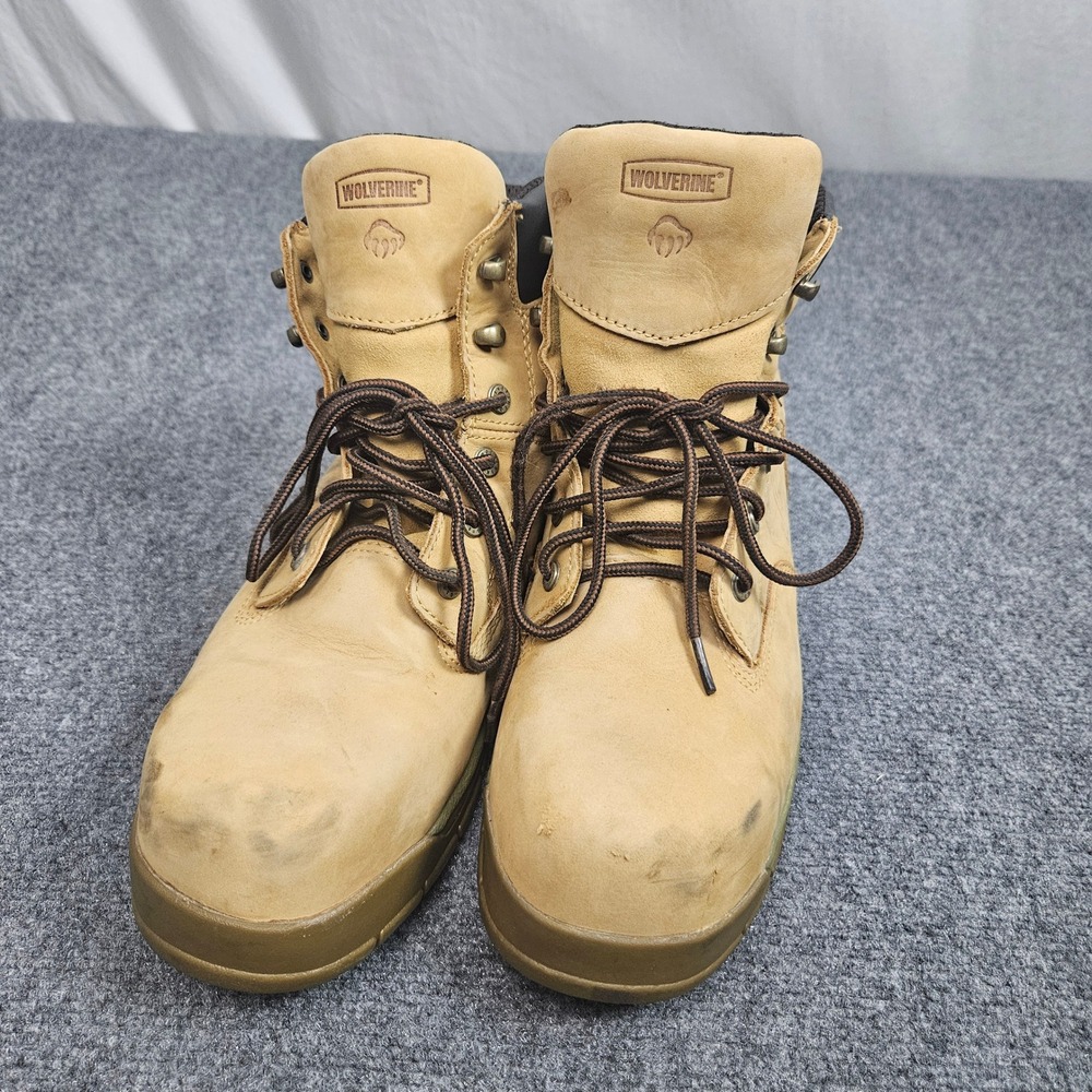 Wolverine Work‎ Boots 13M Tan Waterproof Leather Safety Toe EH ASTM Workwear